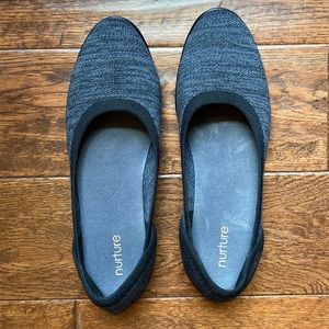 nurture navy blue flats